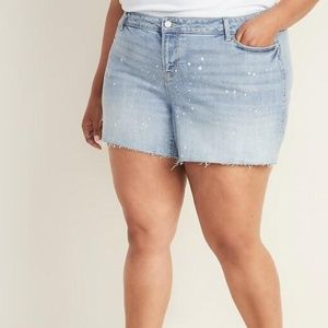 Old Navy Plus-Size Boyfriend Cut-Off Jean Shorts